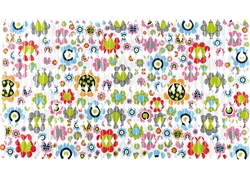 彩色浴室垫JM-2061(印花长方小树叶）