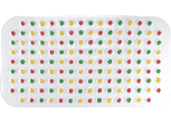 彩色浴室垫JM-2062(彩色点点圆珠）