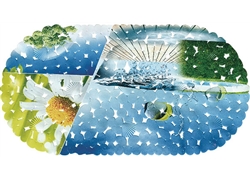 彩色浴室垫JM-2066A(新款石头贝壳 )