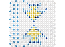 正方浴室垫JM-3015A(5050卡通水珠双鱼）