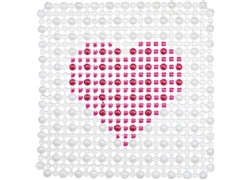 正方浴室垫系列JM-3015B(5050卡通水珠爱心）