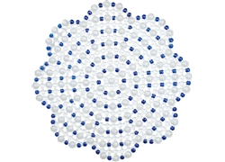 正方浴室垫系列JM-3016(梅花彩色水珠）