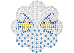 正方浴室垫系列JM-3017D(梅花卡通水珠双鱼）