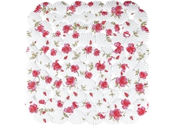 正方浴室垫系列JM-3021A(四方印花贝壳红玫瑰）