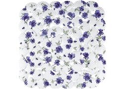 正方浴室垫系列JM-3021B(四方印花贝壳兰玫瑰）