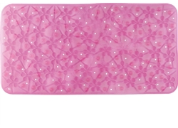 素色浴室垫JM-1040(透明花莲花）