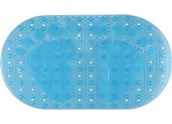 素色浴室垫JM-1054(透明椭圆双脚）