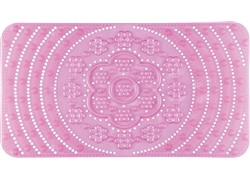 素色浴室垫JM-1071(透明素色花瓣）