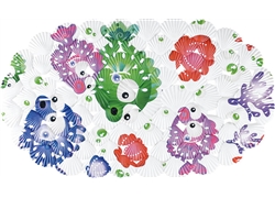 正方浴室垫JM-2006A(新卡通贝壳泡泡鱼）