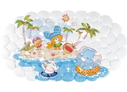 正方浴室垫JM-2006H（新卡通贝壳海岛）