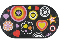 正方浴室垫JM-2016A(9905黑底系列）