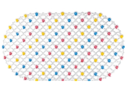 正方浴室垫JM-2023(X形涂色吸盘水珠）