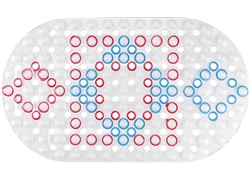 正方浴室垫JM-2025(彩色按摩环垫）