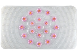  正方浴室垫JM-2028(彩色花朵三组合-1）