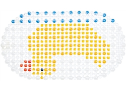 正方浴室垫JM-2037A(卡通水珠单鸭）