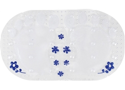 正方浴室垫系列JM-2047(椭圆花朵双脚丫）