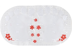 正方浴室垫系列JM-2047(椭圆花朵双脚丫）